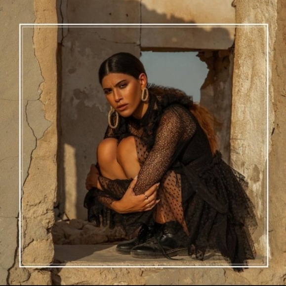 Sandra Mansour Tulle-Skirt Lace Dress - Picture 6 of 13